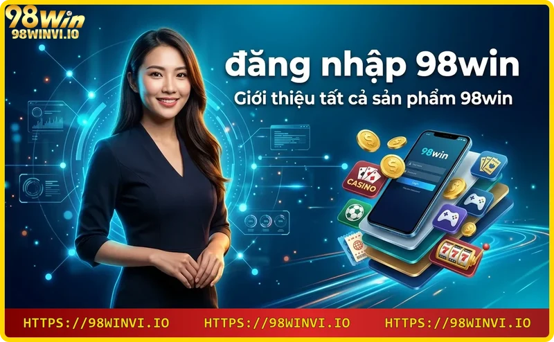 Đăng nhập 98win - Các sản phẩm giải trí tại 98win: thể thao, casino, game bài, slot