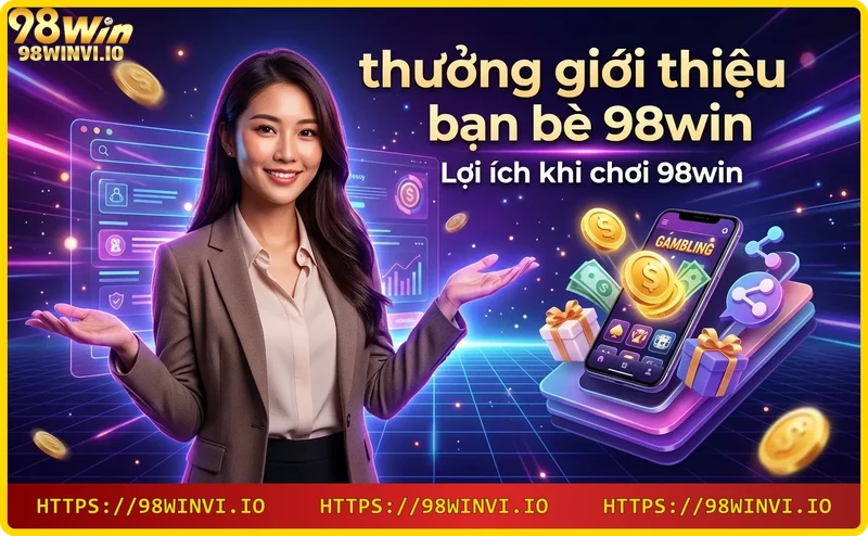 Lợi ích khi chơi 98win: thưởng giới thiệu bạn bè, khuyến mãi, rút tiền nhanh Lợi ích khi chơi 98win: thưởng giới thiệu bạn bè, khuyến mãi, rút tiền nhanh