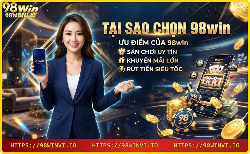 Tại sao chọn 98win: Ưu điểm 98WIN